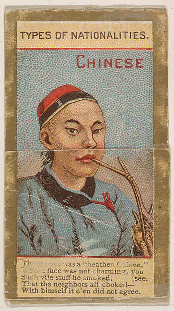 :Chinese from Types of Nationalities issued by Kinney Bros. -16x12"(A3) Poster