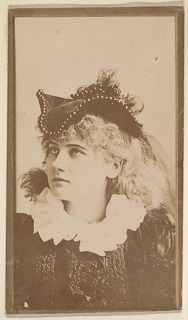 :[Actress with feathered hat] from the Actors and Actresses -16x12"(A3) Poster