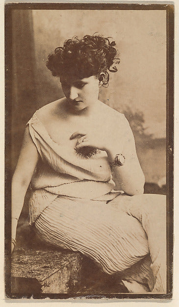 :[Actress seated with hand at chest] from the Actors and Act-16x12"(A3) Poster