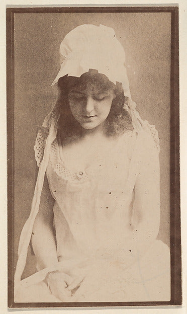 :[Actress seated with cap looking down] from the Actors and -16x12"(A3) Poster