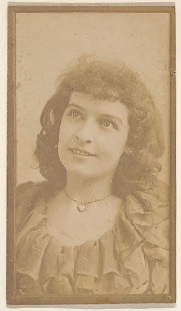 :[Actress with ruffled blouse and heart locket] from the Act-16x12"(A3) Poster