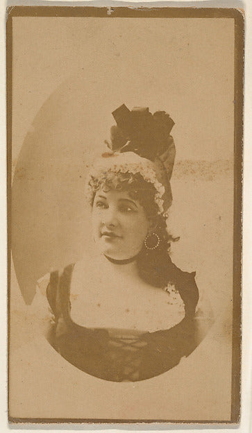 :[Actress with fancy hat and black choker] from the Actors a-16x12"(A3) Poster