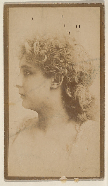 :[Actress with curly hair] from the Actors and Actresses ser-16x12"(A3) Poster