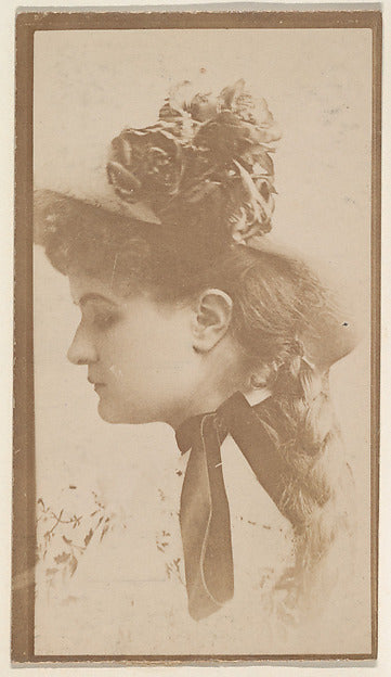 :[Actress with elaborate hat and braid] from the Actors and -16x12"(A3) Poster