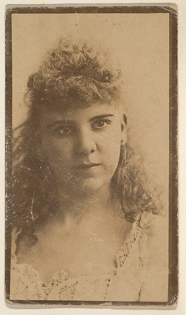 :[Actress with curly hair gazing forward] from the Actors an-16x12"(A3) Poster