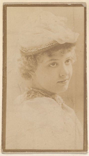 :[Actress with curly hair and cap] from the Actors and Actre-16x12"(A3) Poster