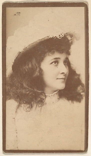 :[Actress with dark hair and hat] from the Actors and Actres-16x12"(A3) Poster