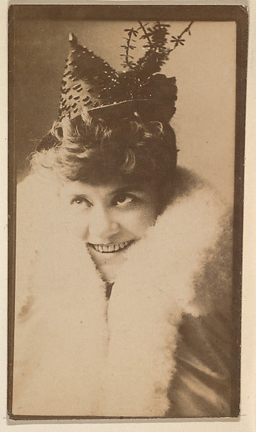 :[Actress with fancy hat and fur collar] from the Actors and-16x12"(A3) Poster