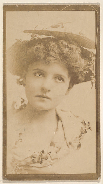 :[Actress with hat and flowers] from the Actors and Actresse-16x12"(A3) Poster