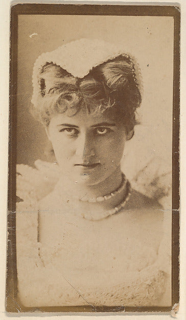 :[Actress with cap and double necklace] from the Actors and -16x12"(A3) Poster