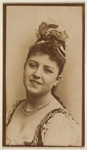 :[Actress with hat necklace and braid] from the Actors and A-16x12"(A3) Poster