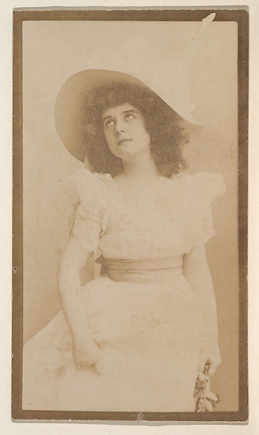 :[Actress with light hat and dress with sash] from the Actor-16x12"(A3) Poster