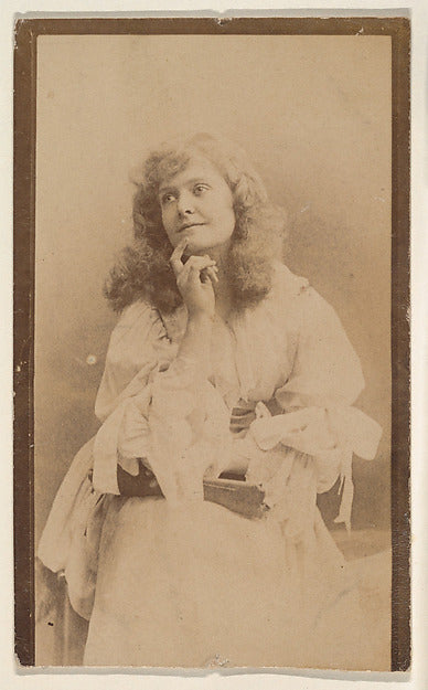 :[Actress in light dress with hand to face] from the Actors -16x12"(A3) Poster