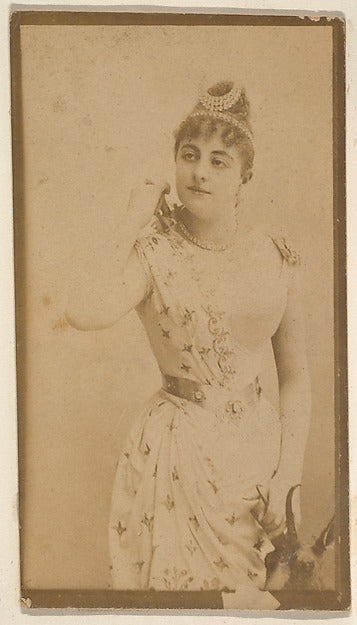 :[Actress with pearls in hair] from the Actors and Actresses-16x12"(A3) Poster