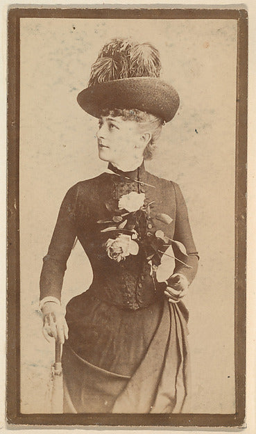 :[Actress with feathered hat holding parasol] from the Actor-16x12"(A3) Poster