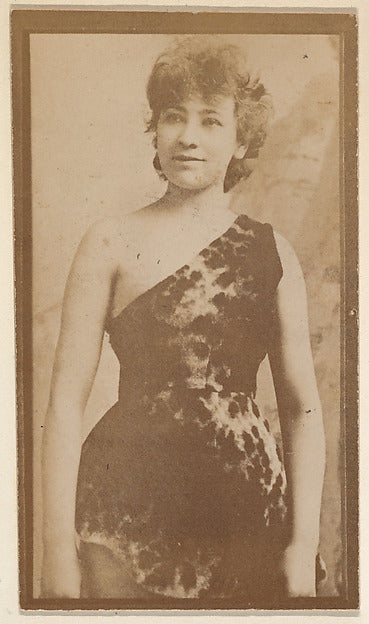 :[Actress in one-shouldered animal print] from the Actors an-16x12"(A3) Poster