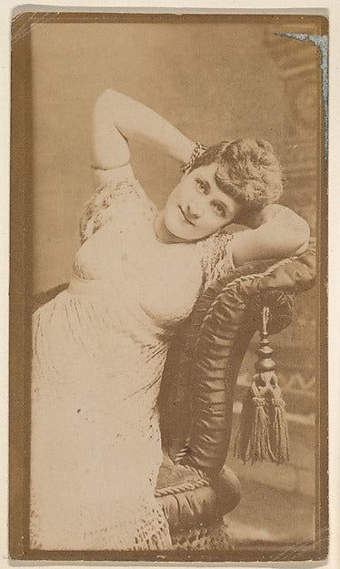 :[Actress reclining on sofa with tassel] from the Actors and-16x12"(A3) Poster