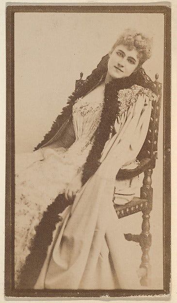 :[Actress reclining on chair] from the Actors and Actresses -16x12"(A3) Poster