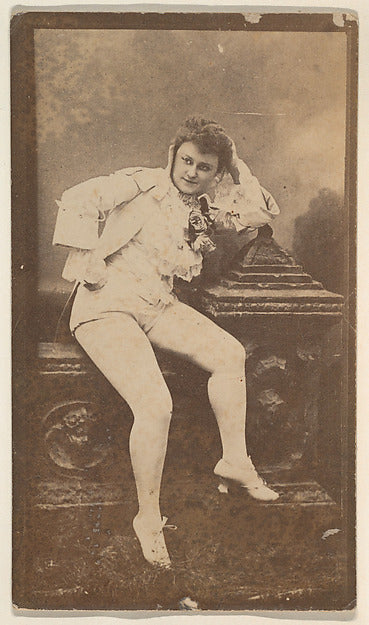 :[Actress in white seated in architectural setting] from the-16x12"(A3) Poster