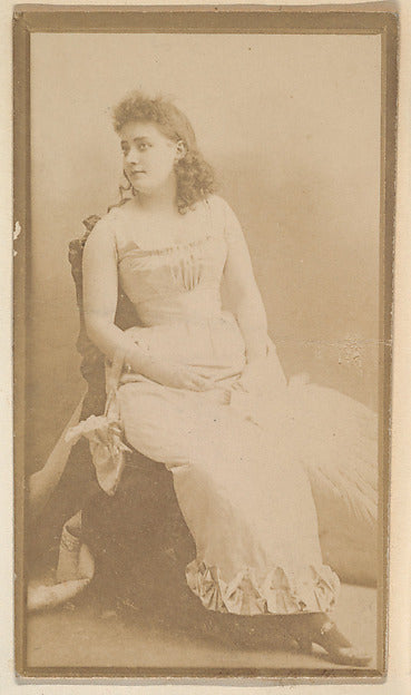 :[Actress in white seated] from the Actors and Actresses ser-16x12"(A3) Poster