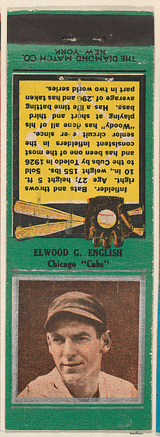 :Elwood G. English Chicago Cubs from the Baseball Players Ma-16x12"(A3) Poster