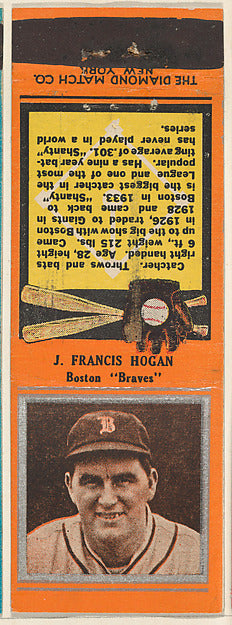 :J. Francis Hogan Boston Braves from the Baseball Players Ma-16x12"(A3) Poster