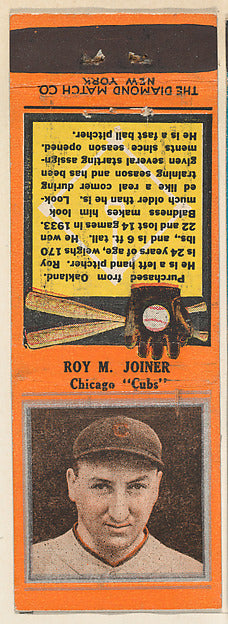 :Roy M. Joiner Chicago Cubs from the Baseball Players Match -16x12"(A3) Poster