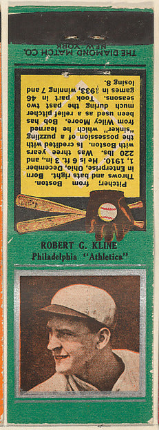:Robert G. Kline Philadelphia Athletics from the Baseball Pl-16x12"(A3) Poster
