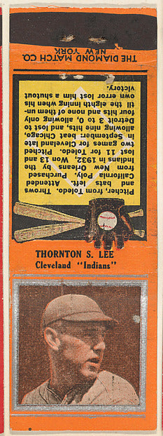 :Thornton S. Lee Cleveland Indians from the Baseball Players-16x12"(A3) Poster