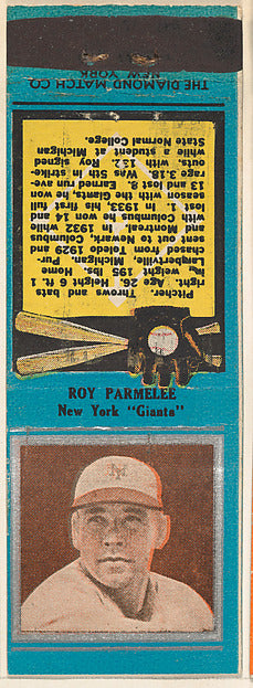 :Roy Parmelee New York Giants from the Baseball Players Matc-16x12"(A3) Poster