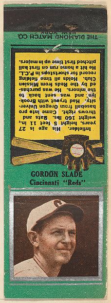 :Gordon Slade Cincinnati Reds from the Baseball Players Matc-16x12"(A3) Poster