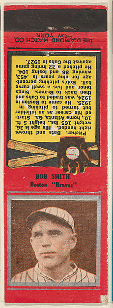 :Bob Smith Boston Braves from the Baseball Players Match Cov-16x12"(A3) Poster
