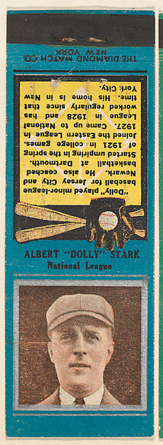 :Albert "Dolly" Stark National League from the Baseball Play-16x12"(A3) Poster
