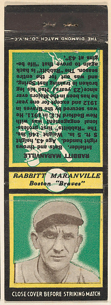 :Rabbit Maranville Boston Braves from the Baseball Players M-16x12"(A3) Poster