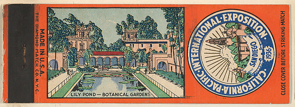 :Lily Pond – Botanical Gardens from California Pacific Inter-16x12"(A3) Poster