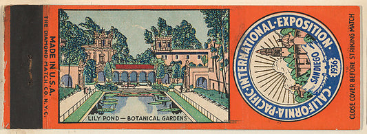 :Lily Pond – Botanical Gardens from California Pacific Inter-16x12"(A3) Poster