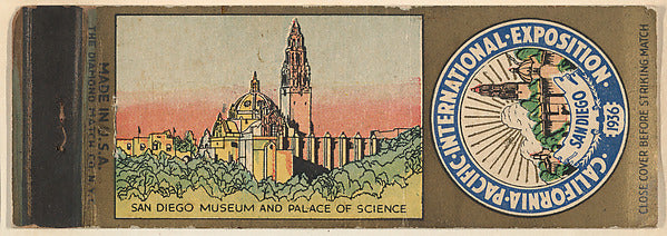:San Diego Museum and Palace of Science from California Paci-16x12"(A3) Poster