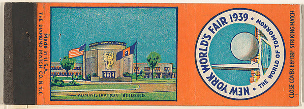 :Administration Building from New York World's Fair 1939 Mat-16x12"(A3) Poster