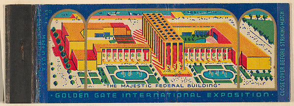 :The Majestic Federal Building from the Golden Gate Internat-16x12"(A3) Poster