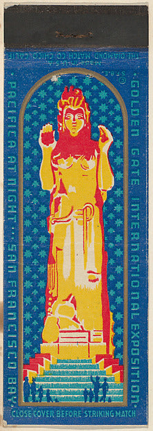 :Pacifica at Night from the Golden Gate International Exposi-16x12"(A3) Poster