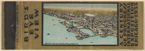 :Bird's Eye View from A Century of Progress International Ex-16x12"(A3) Poster