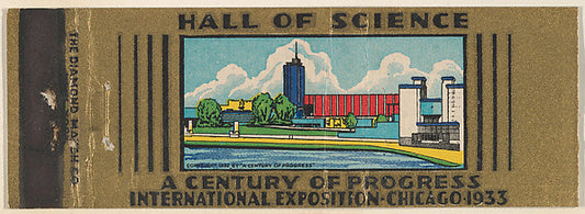 :Hall of Science from A Century of Progress International Ex-16x12"(A3) Poster