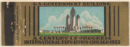 :U.S. Government Building from A Century of Progress Interna-16x12"(A3) Poster