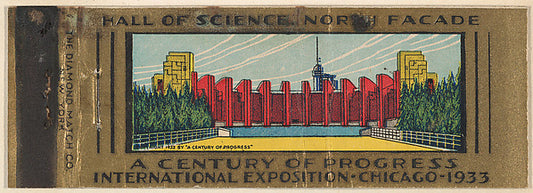 :Hall of Science. North Facade from A Century of Progress In-16x12"(A3) Poster