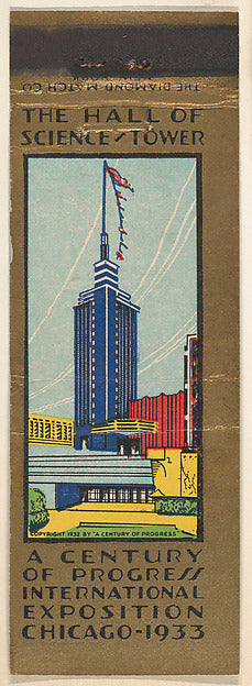 :The Hall of Science/Tower from A Century of Progress Intern-16x12"(A3) Poster