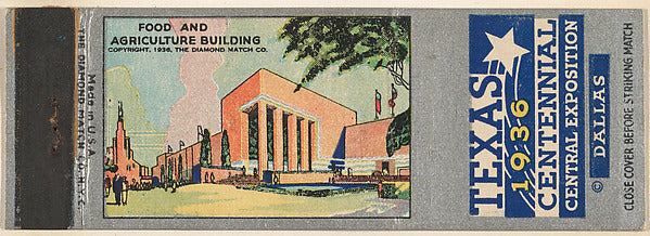 :Food and Agriculture Building from Texas Centennial Central-16x12"(A3) Poster