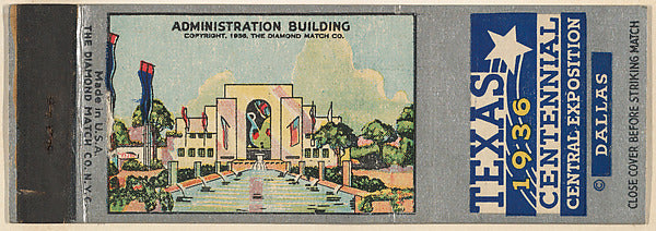 :Administration Building from Texas Centennial Central Expos-16x12"(A3) Poster