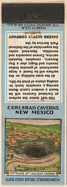 :Entrance of Carlsbad Caverns from Carlsbad Caverns Souvenir-16x12"(A3) Poster