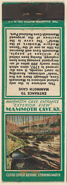 :Entrance to Mammoth Cave from Mammoth Cave Souvenir Views M-16x12"(A3) Poster