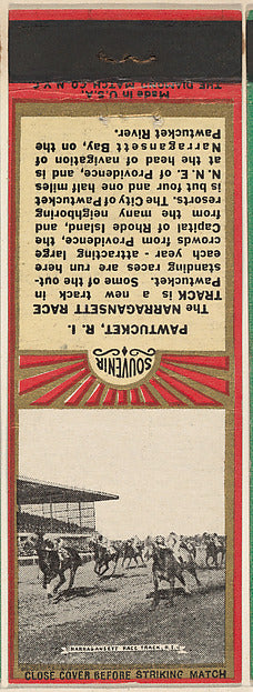 :Narragansett Race Track R.I. from New England Souvenir View-16x12"(A3) Poster